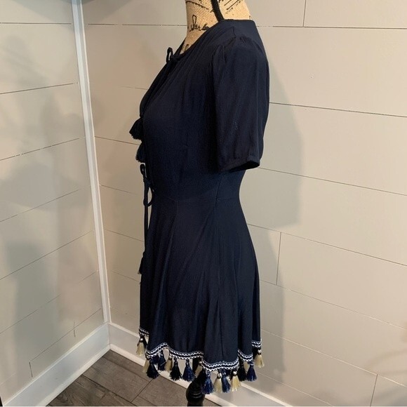 Tularosa Navy Tallulah Tassle Dress - Picture 3 of 9